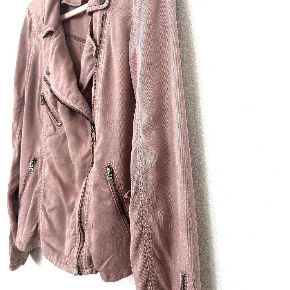 Anthropologie Marrakech Ronika Blush Pink Biker Moto Jacket Size Small - Picture 6 of 10